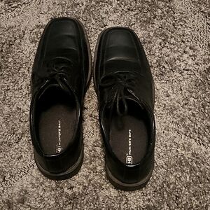 Mens Black Vegan Leather Dress Shoes